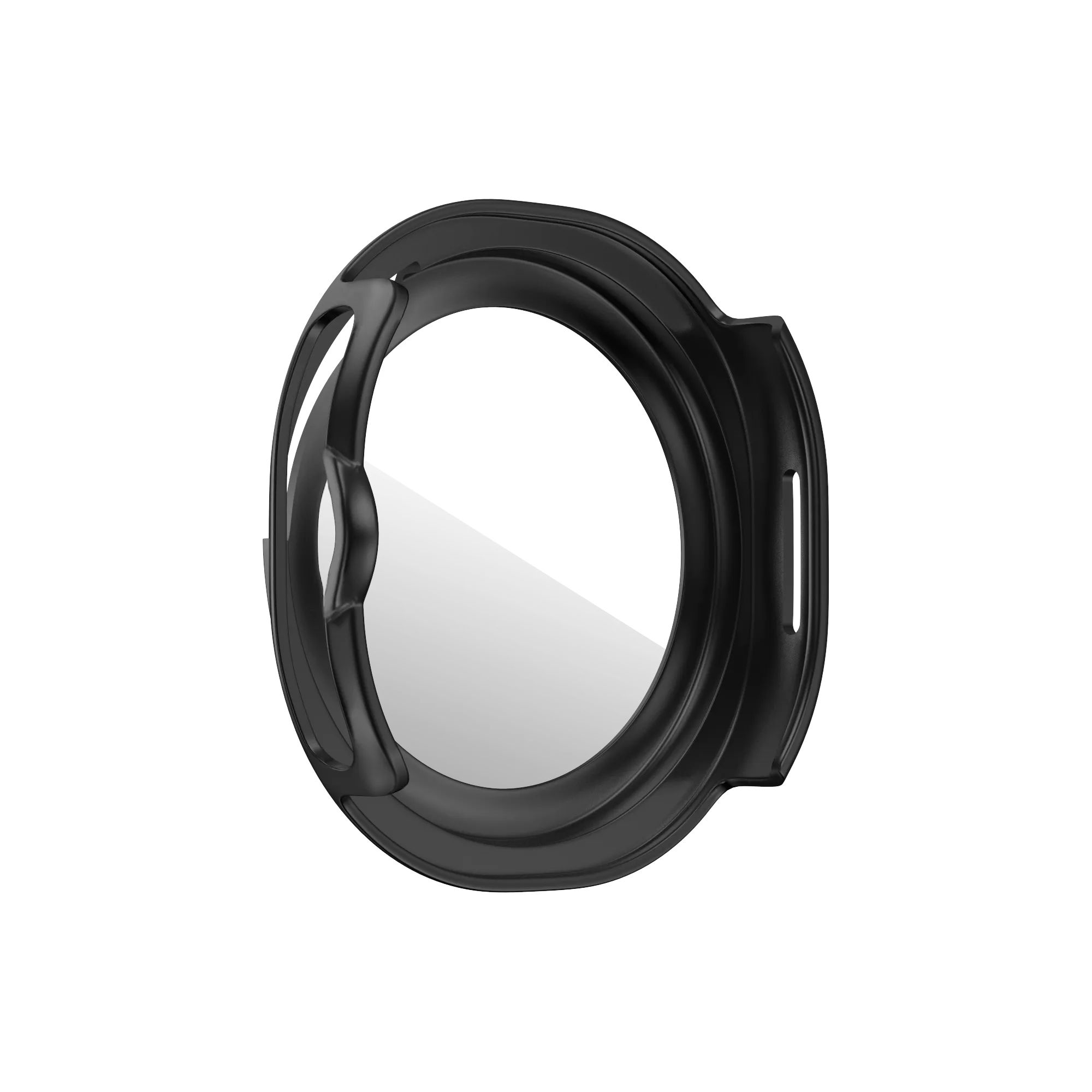 Bandz Samsung Galaxy Watch 8 Classic Bezel Cover with Glass (Black/Orange)