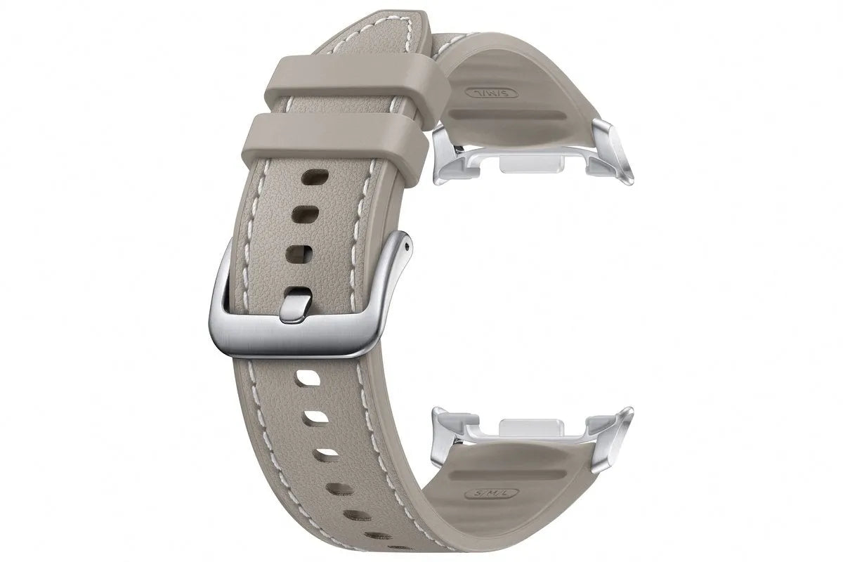 Leather Original Hybrid Strap, taupe, without a watch, 3/4 front view