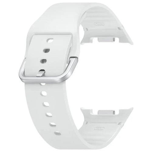 Silicone Sport Strap, white, without a watch, 3/4 front view
