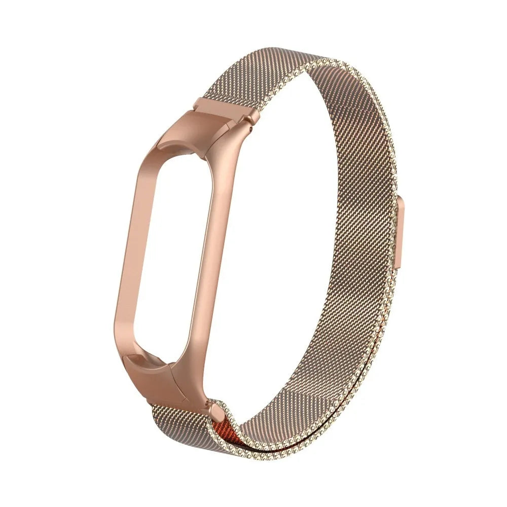 Milanese Strap, bronze, without a watch, 3/4 front view