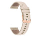 Uhrenamband 18mm Leder - Schnellverschluss (Beige)