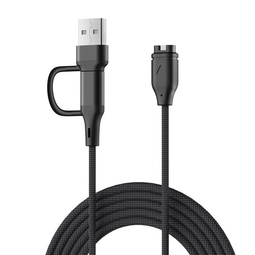 Strap-it USB-A & C 2in1 Braided Garmin Forerunner 745 Charger