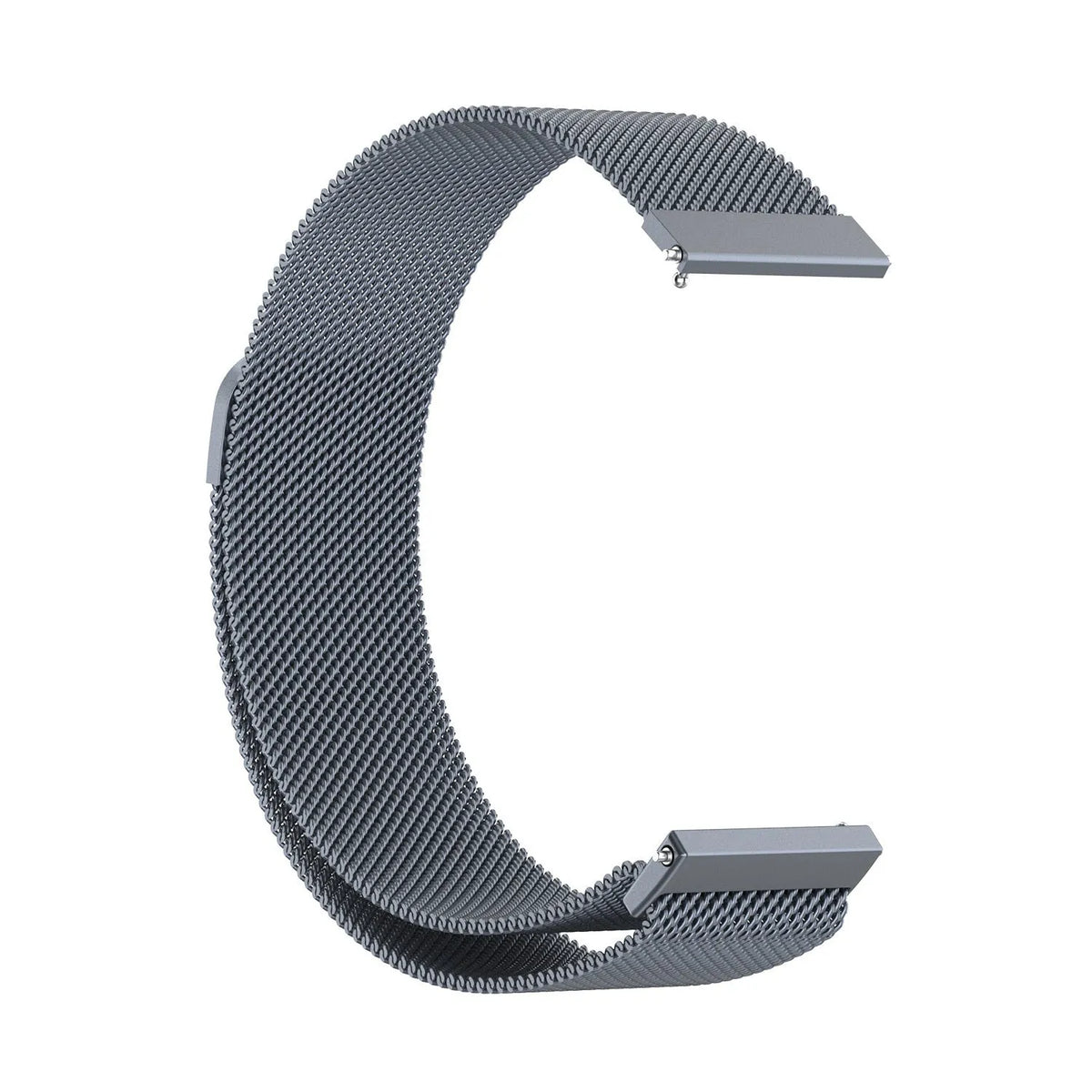 Milanese Strap, space grey, without a watch, 3/4 front view