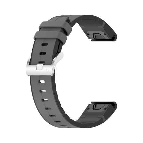 Garmin Forerunner 965 Leather Hybrid Strap (Grey)