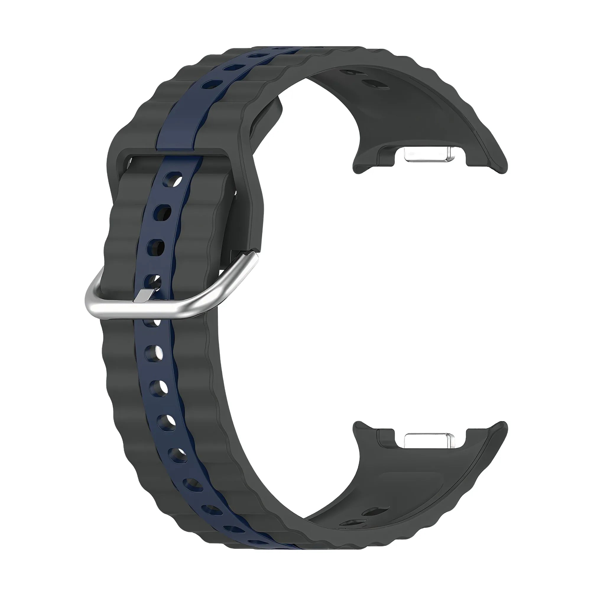 Samsung Galaxy Watch 8 - 44mm Dual Sport Strap (Dark Grey/Blue)