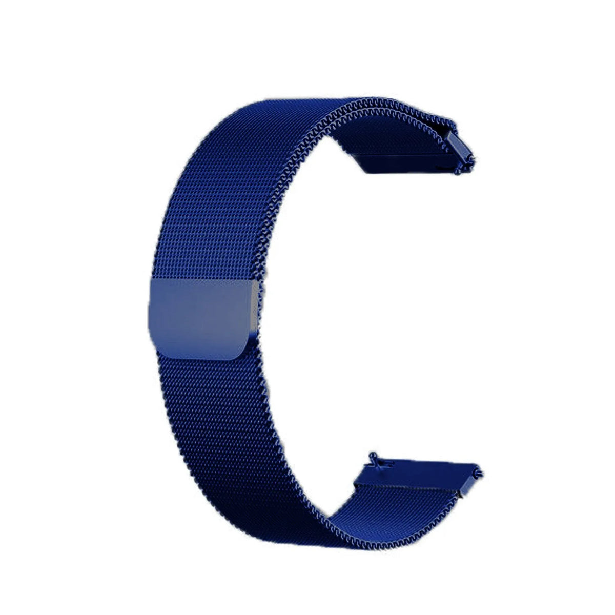 Milanese Strap, blue, without a watch, 3/4 front view