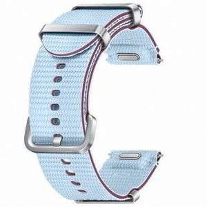Nylon Athleisure Strap, blue, without a watch, 3/4 front view
