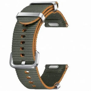 Nylon Athleisure Strap, khaki, without a watch, 3/4 front view
