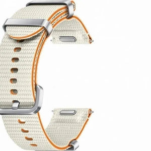 Nylon Athleisure Strap, cream, without a watch, 3/4 front view
