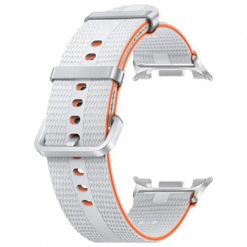 Nylon Fabric Strap, white, without a watch, 3/4 front view