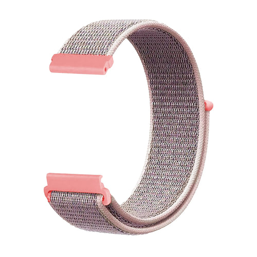 Fitbit Sense nylon bandje (pink sand)