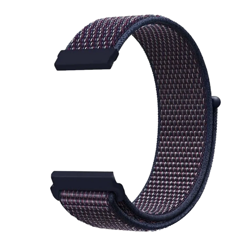 Bracelet nylon Fitbit Versa 3 (bleu foncé)