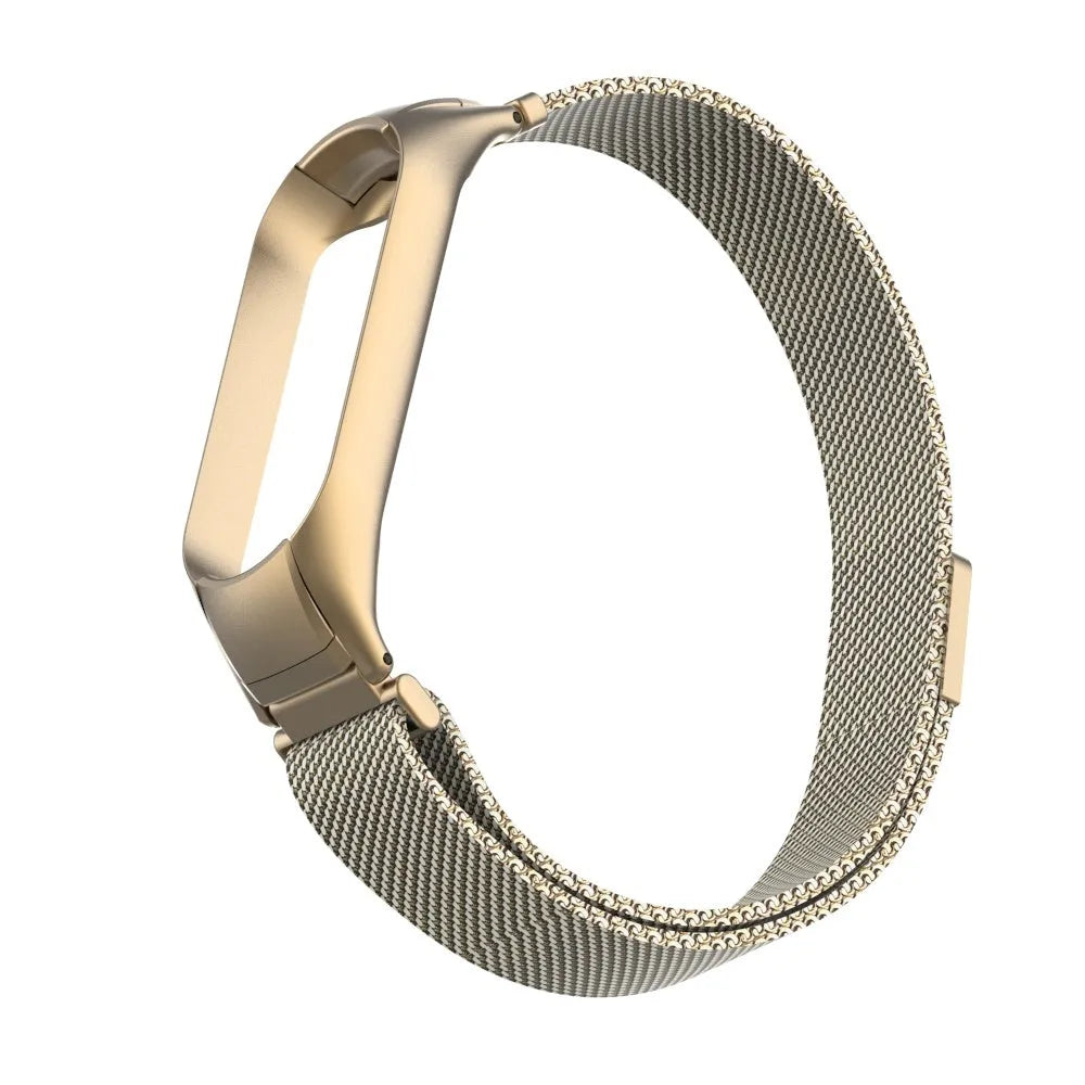 Milanese Strap, gold, without a watch, 3/4 front view