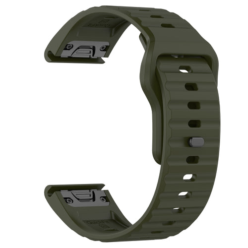 Bracelet silicone outdoor Garmin Tactix 7 Pro (vert armée)
