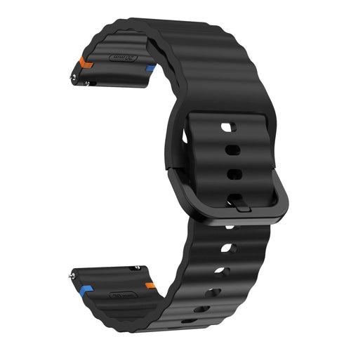 Amazfit Bip 6 Wave Silicone Strap (Black)