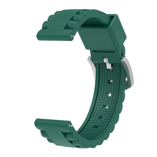 Bracelet silicone ondulé Garmin Venu X1 (vert)