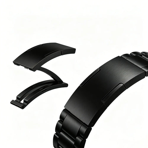 Correa acero refinado Apple Watch (negro)