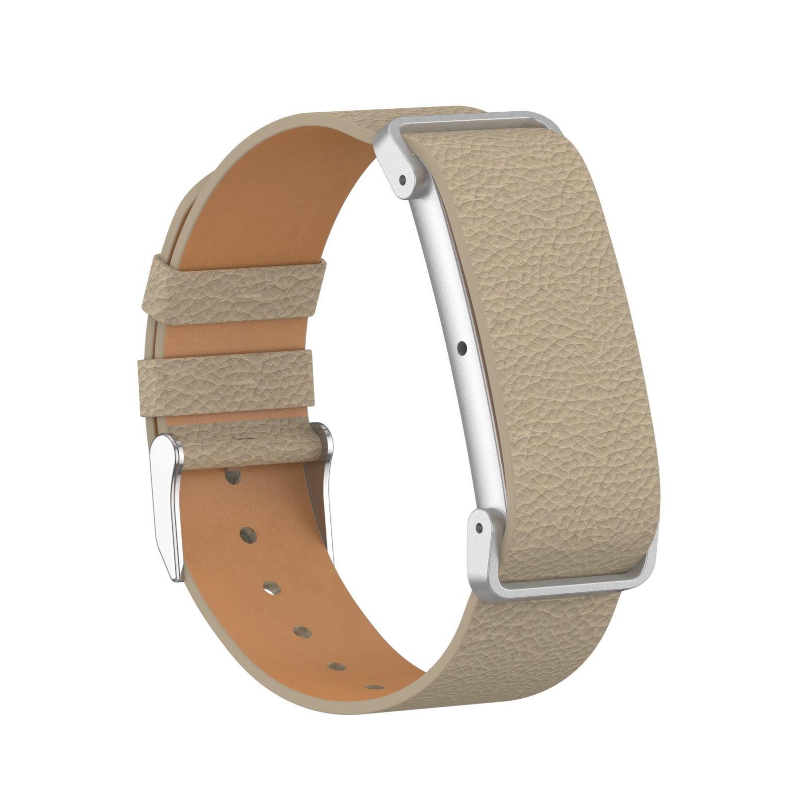 Fitbit Air Litchi Lederarmband (Kaffeebraun)