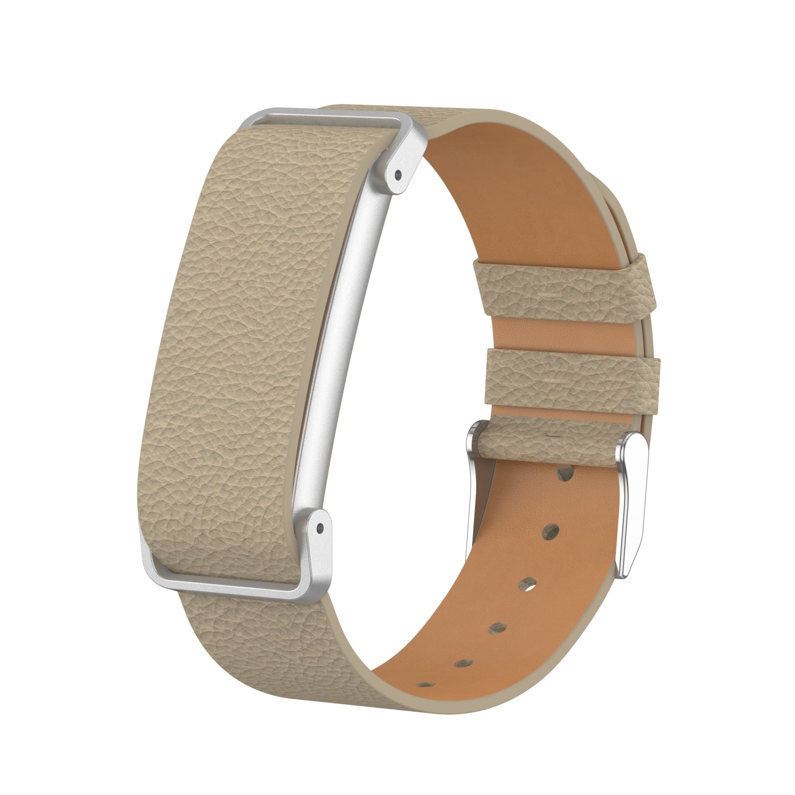 Fitbit Air Litchi Lederarmband (Kaffeebraun)