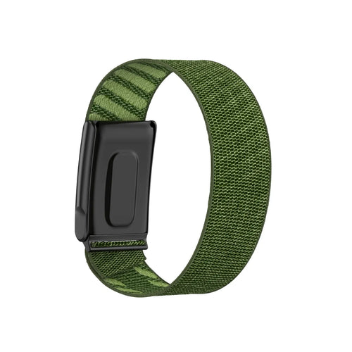 WHOOP 5.0 knitted nylon band (donkergroen)