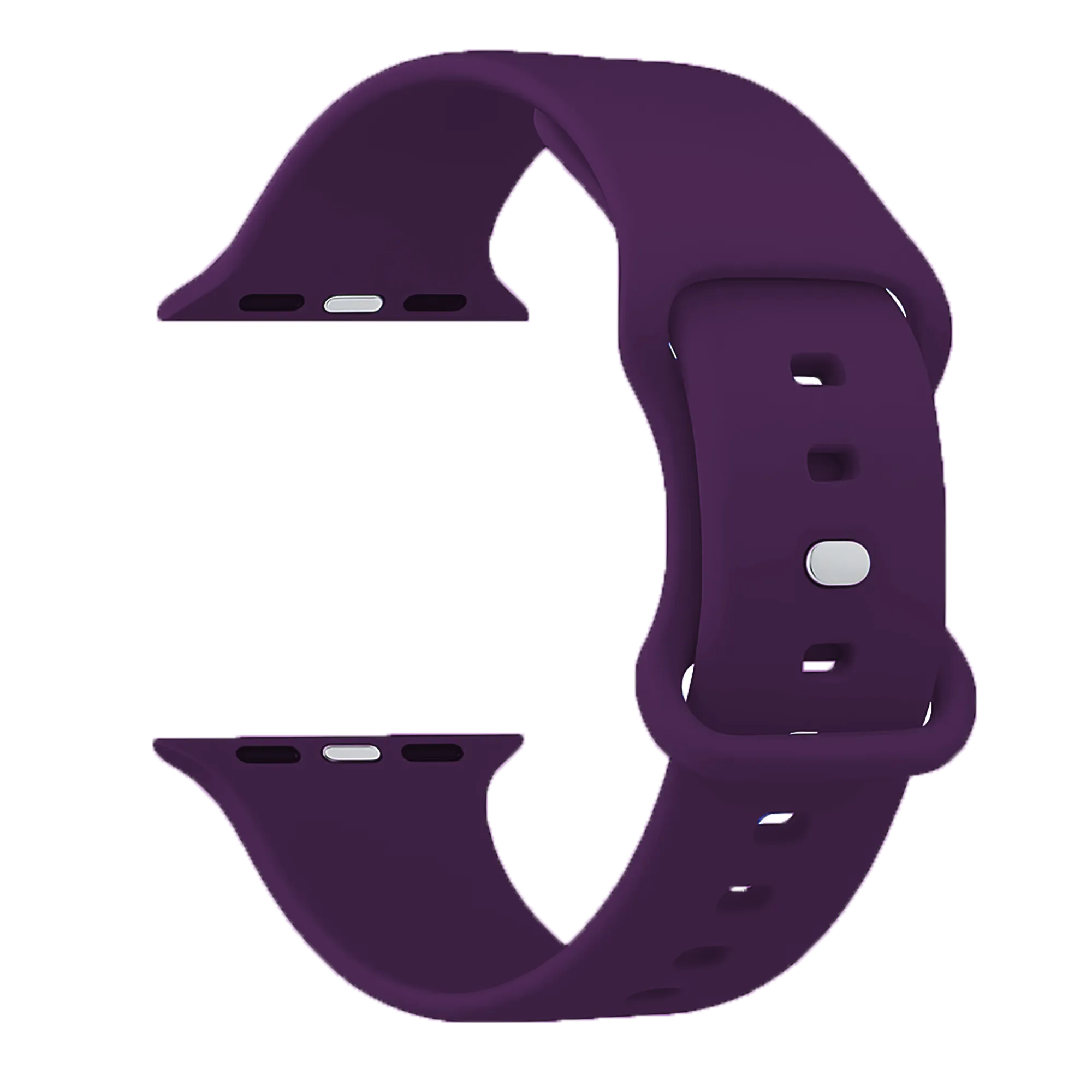 Apple Watch Klassisches Silikonarmband (Dunkel Lila)
