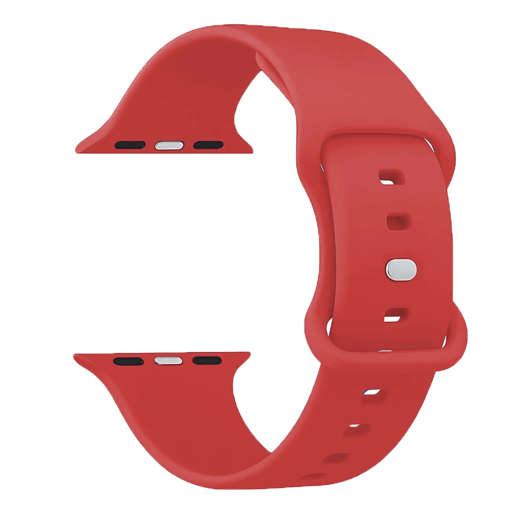 Apple Watch Klassisches Silikonarmband (Rot)
