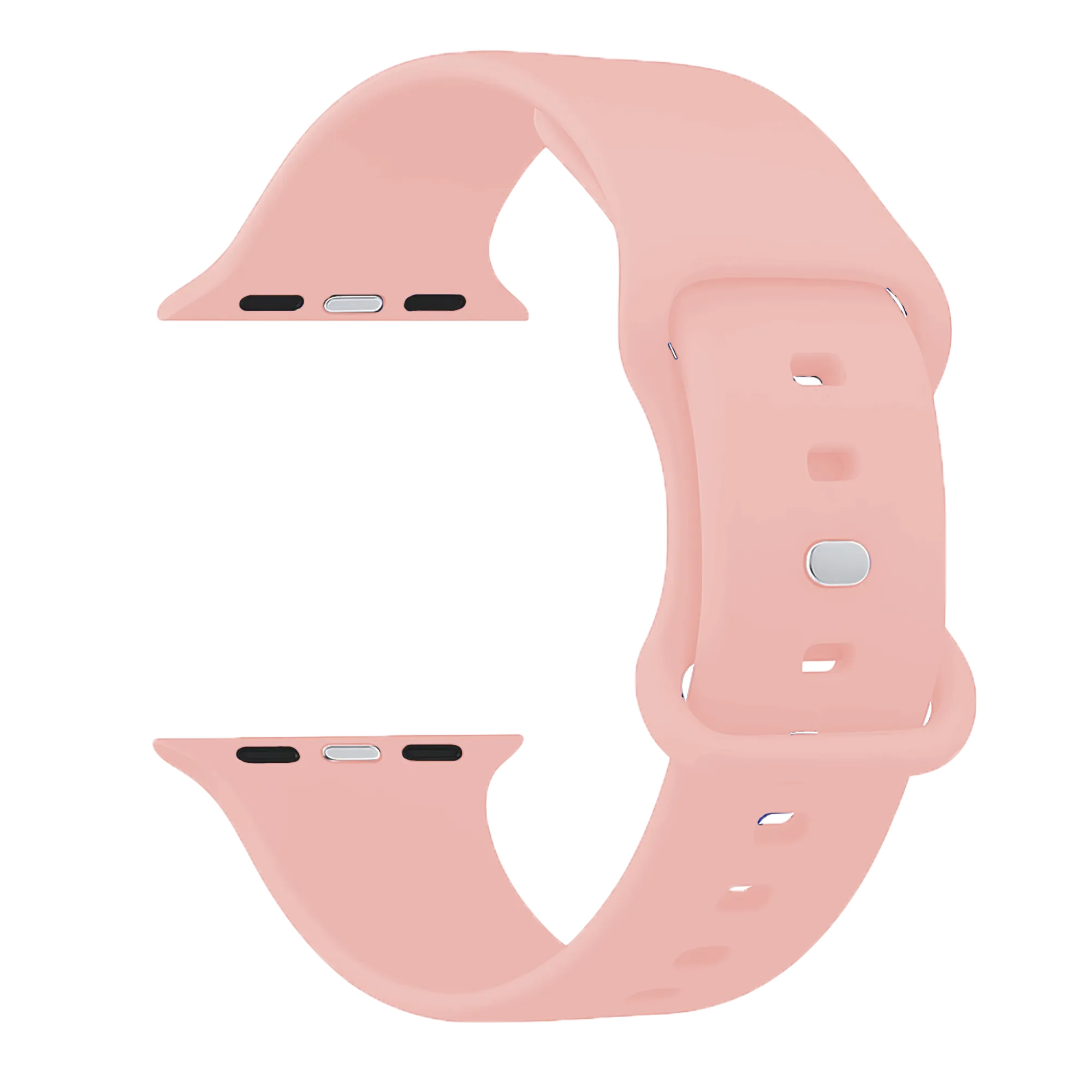 Apple Watch Klassisches Silikonarmband (Hell Rosa)