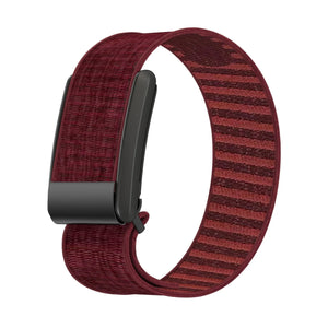 WHOOP 5.0 Knitted Nylon Armband (Weinrot)