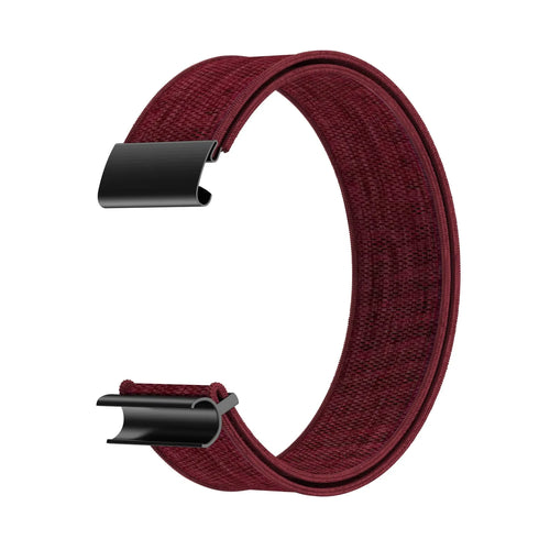 WHOOP 5.0 Knitted Nylon Armband (Weinrot)