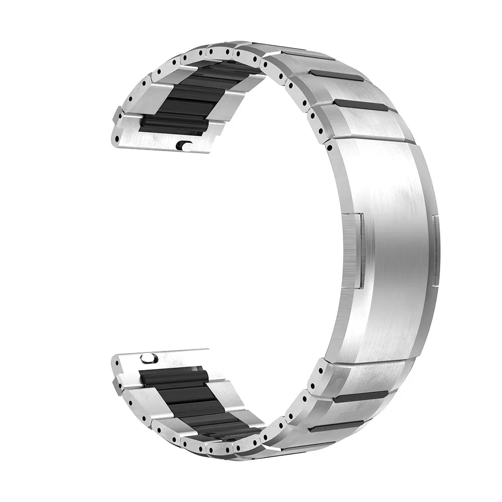 Coros Apex - 46mm 'One Push' Steel Hybrid Strap (Titanium/Black)