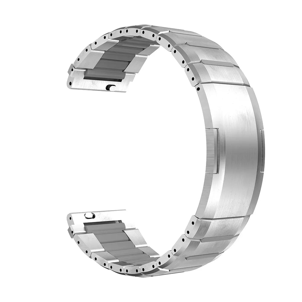 Polar Grit X Pro 'One Push' Steel Hybrid Strap (Titanium/Grey)