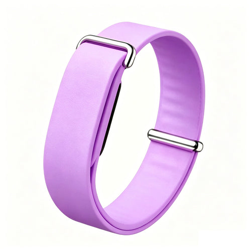 Silicone Strap, violet, without a watch, 3/4 front view