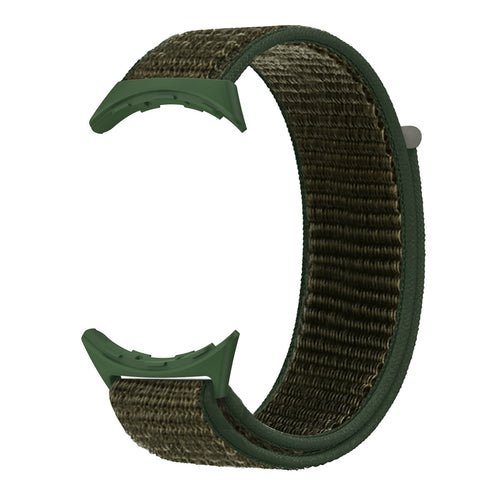 Google Pixel Watch 5 - 45mm Nylonarmband (Armeegrün)