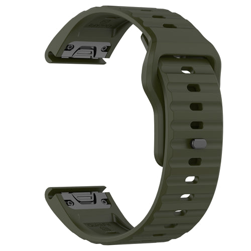 Garmin Approach S70 - 47mm Outdoor Silikonarmband (Armee Grün)