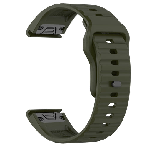 Bracelet silicone Outdoor Garmin Approach S60 (vert militaire)