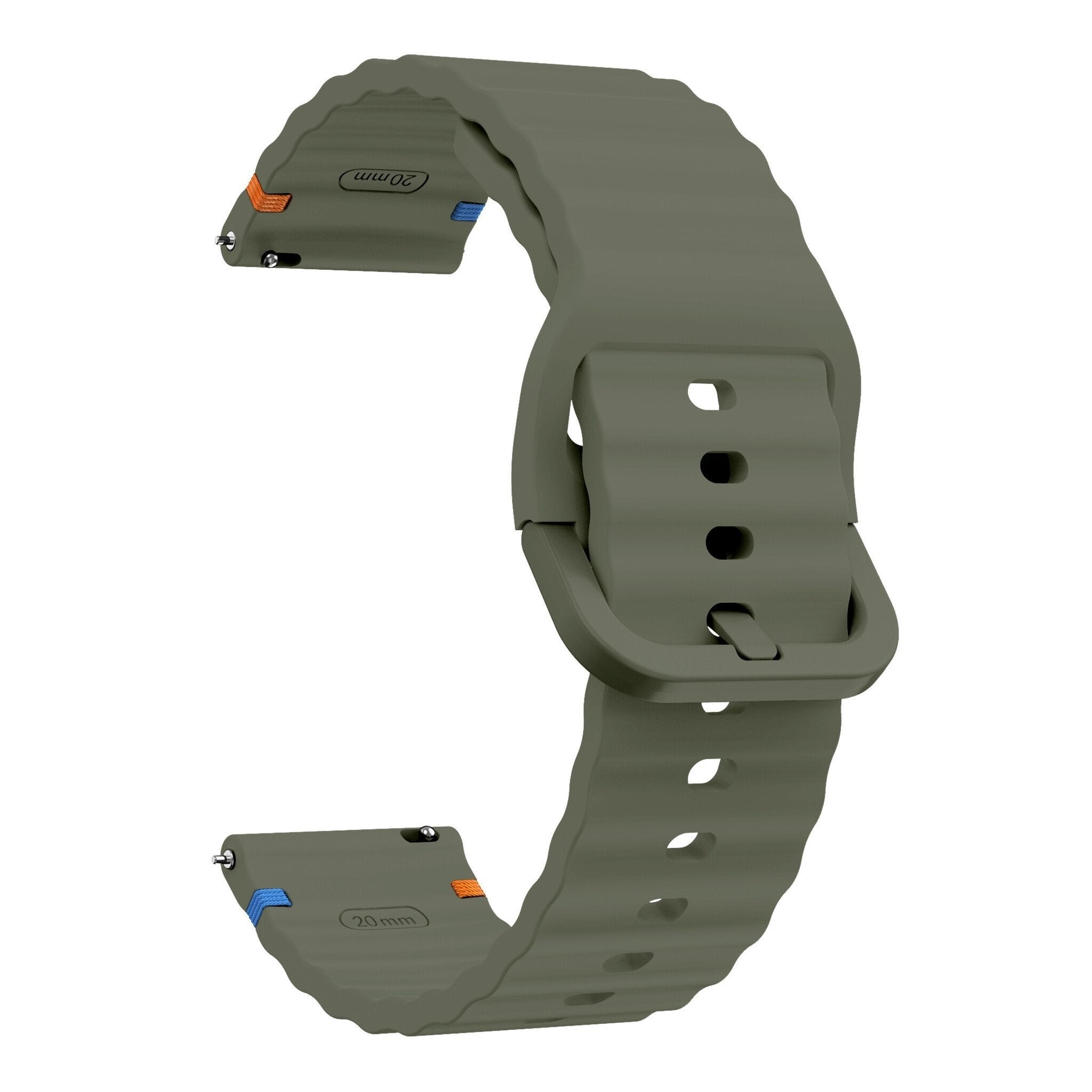 Huawei Watch GT 7 Pro Wave Silicone Strap (Army Green)