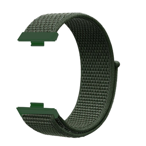 Correa nylon Huawei Watch 3 (Pro) (verde oscuro)