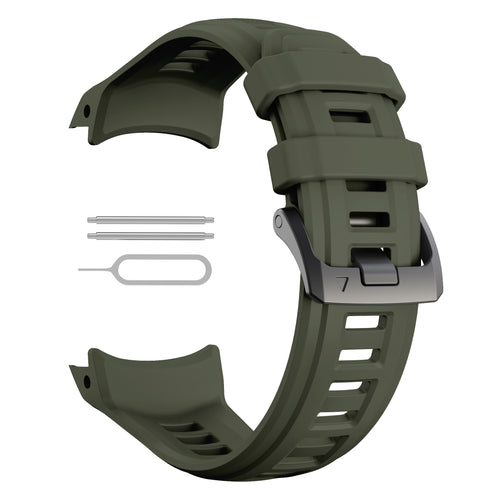 Garmin Instinct 3 - 50mm silicone band 'perfect fit' (legergroen)