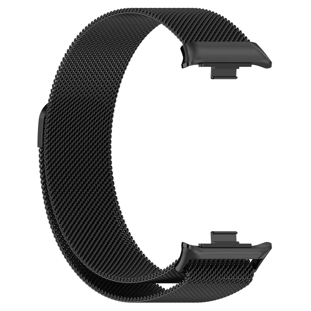 Milanese Strap, black, without a watch, 3/4 front view