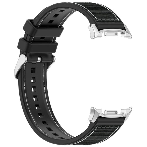 Bracelet nylon hybride Samsung Galaxy Watch 8 Classic (noir)