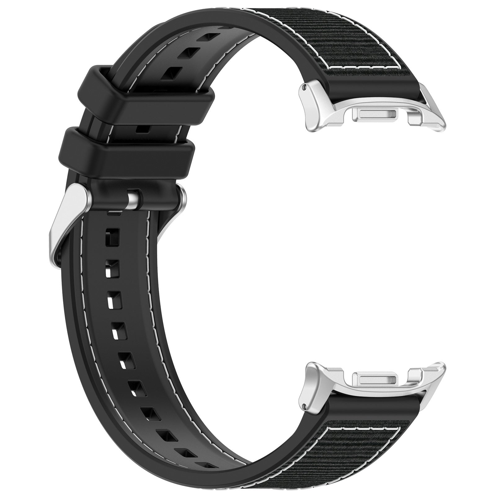 Bracelet nylon hybride Samsung Galaxy Watch 8 - 40mm (noir)