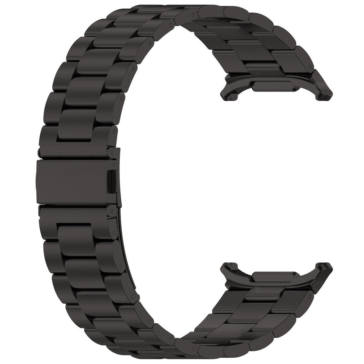 Steel Strap, black, without a watch, 3/4 front view