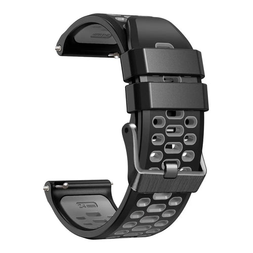 Coros Nomad Schnalle Sportarmband (Schwarz/Grau)