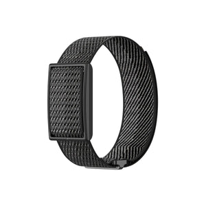 Nylon Strap, black/grey, without a watch, 3/4 front view