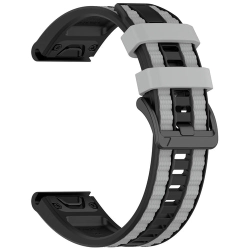 Garmin D2 Mach 1 Pro Sport Grain Strap (Black/Grey)