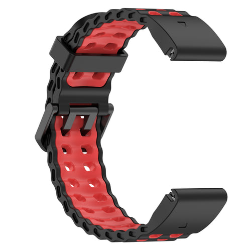 Garmin Epix Gen 2 Wave Sport Strap (Black/Red)