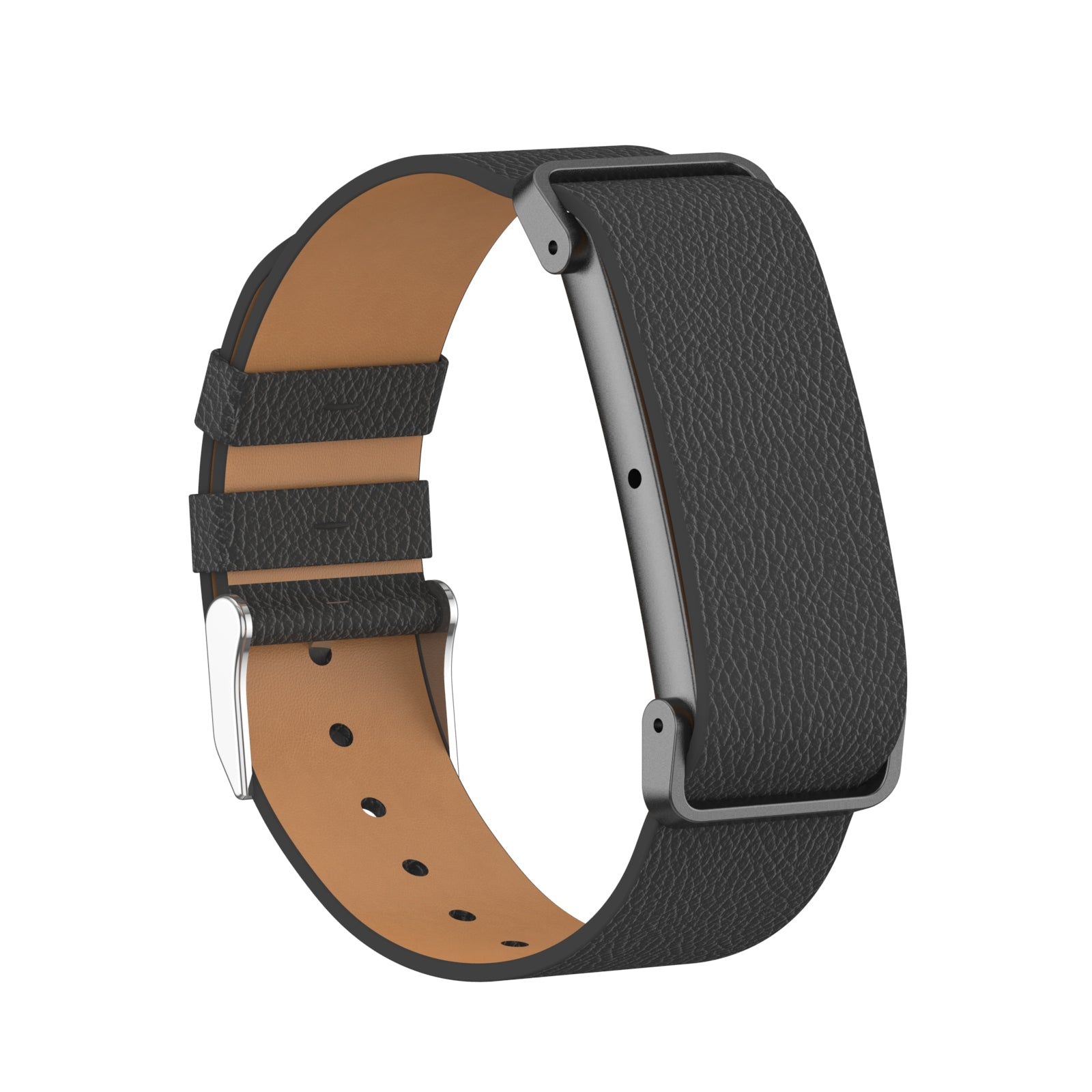 Fitbit Air Litchi Lederarmband (Schwarz)