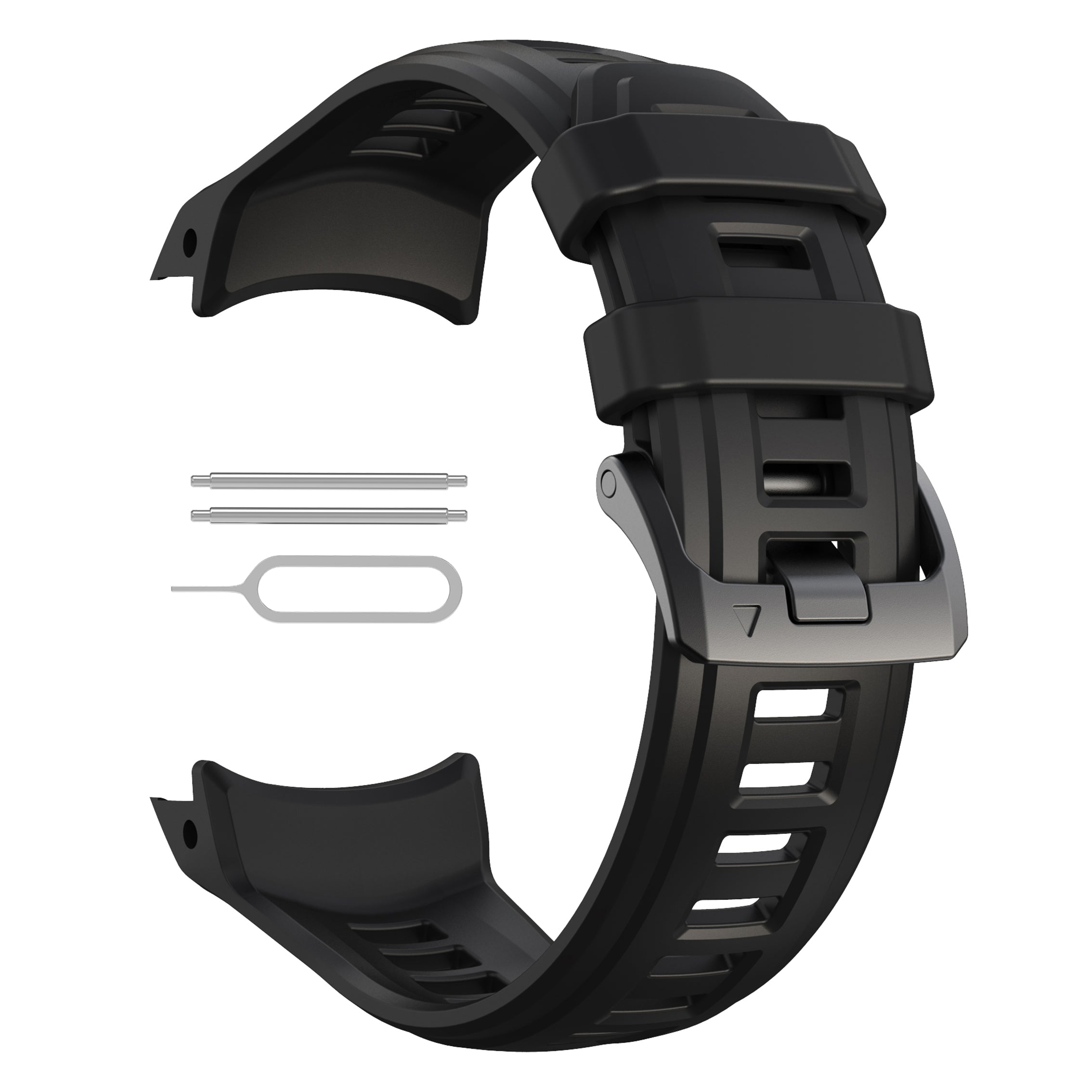 Garmin Instinct 3 - 45mm Silikonarmband 'Perfect Fit' (Schwarz)