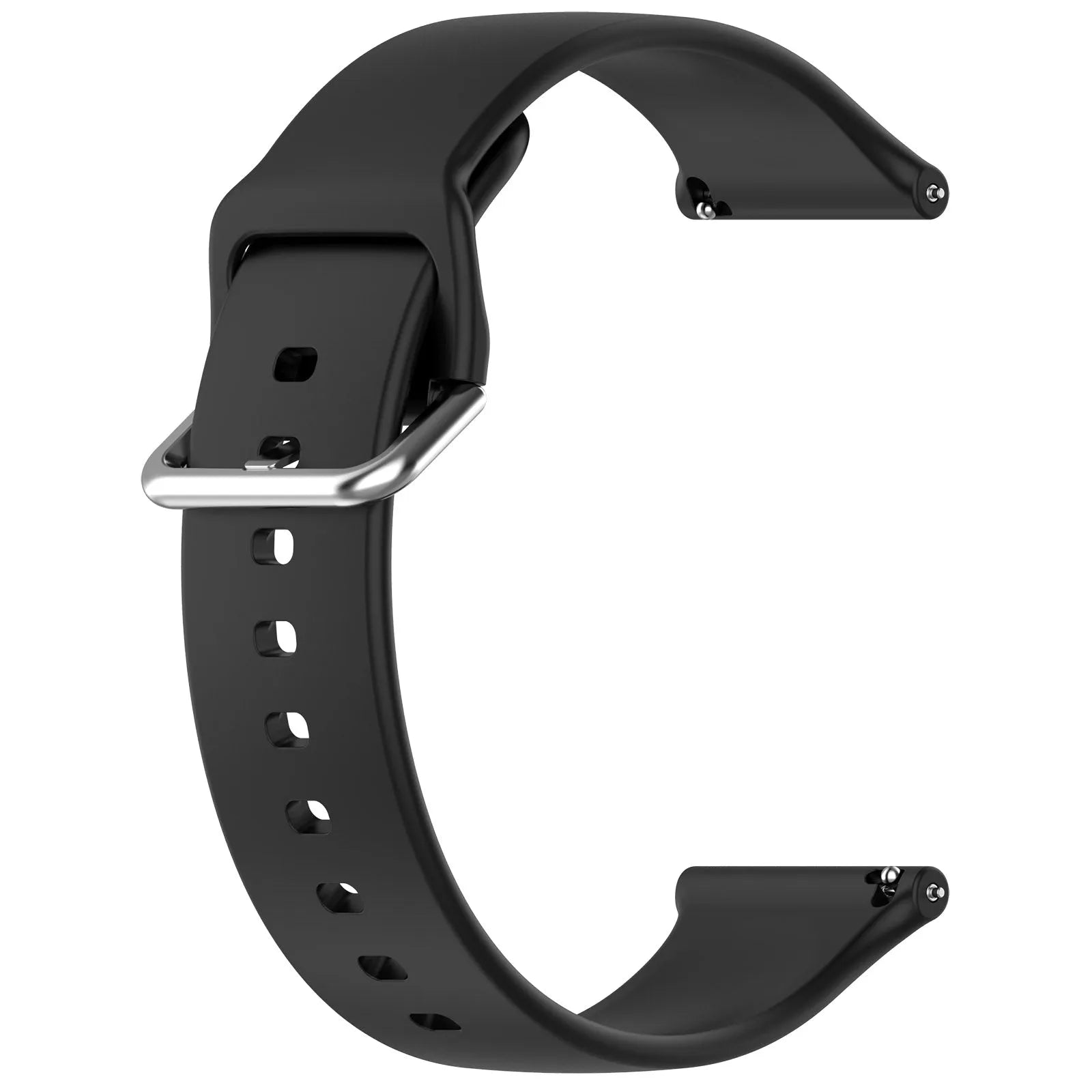 Bracelet silicone avec boucle TicWatch Pro 5 Enduro (noir)