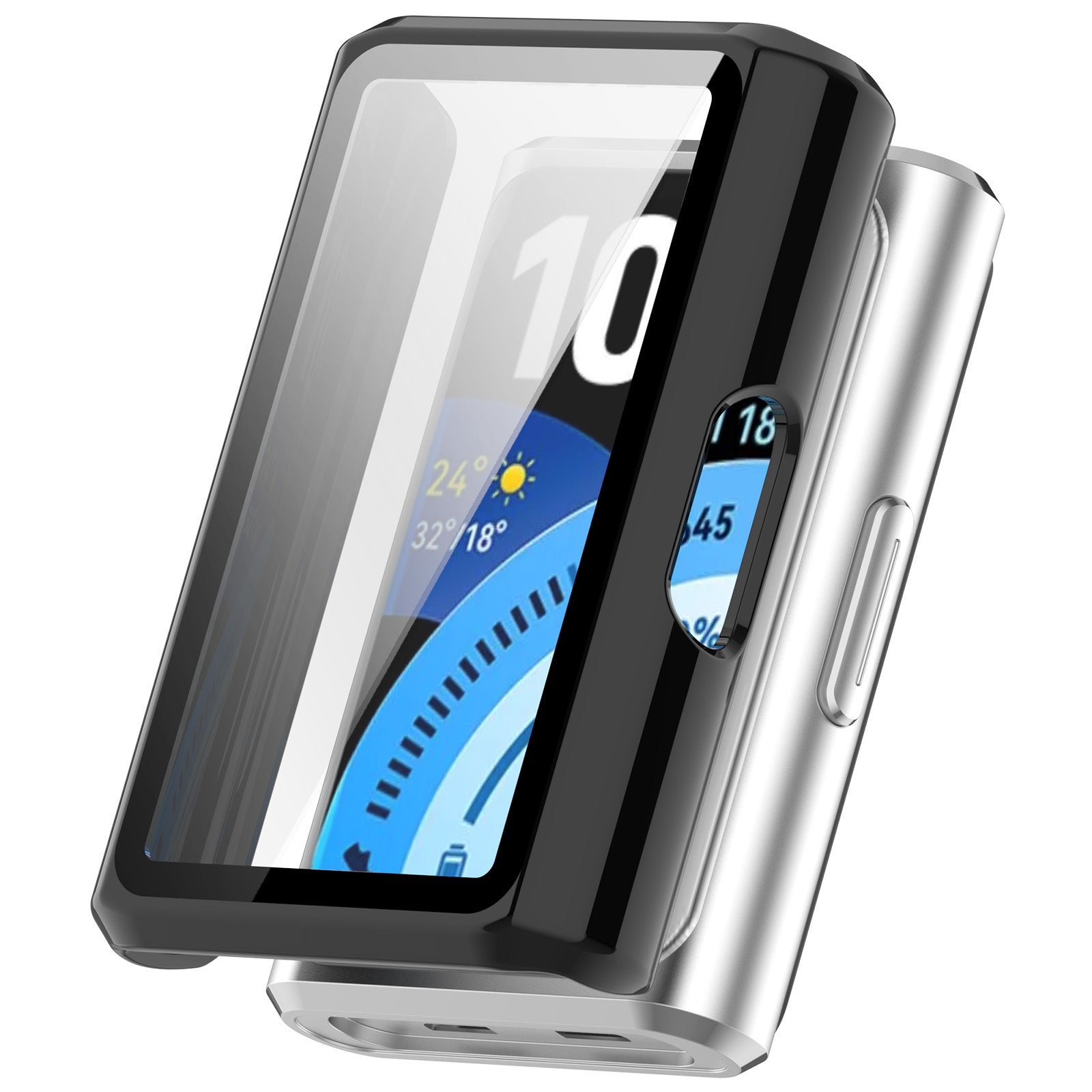 Huawei Band 11 Pro PC Hülle mit Glas (Schwarz)